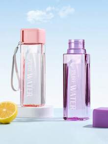 1 chiếc cốc nhựa vuông, bình nước cá nhân hóa tối giản, cốc nước dành cho học sinh. - Nhiều màu - Xem 6