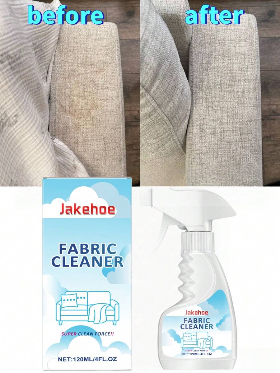 jakehoe 织物清洁剂，适用于沙发、地毯、窗帘等织物，可有效去除油渍，日常家居泡沫清洁剂。专为去除油渍和污垢而设计。使用后不粘腻，沙发洁净清爽。