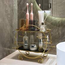 Large Capacity Vanity Organizer Rack For Bathroom Countertop And Dressing Table - Gold - View 1
