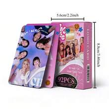 1pc Squishy 92pcs Supportive Girl Group Theme Photo Card Set - Perfect Choice For Card Games. These High-Quality Double-Sided Cards Are Great For Decorating Notebooks And Photo Albums, And Make An Excellent Gift For Friends And Fans. - Multicolor - View 7