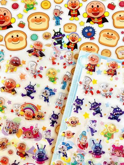 High-Quality "Little Girl Detective Soaring" 3D Poster Stickers, Cute Stickers, Interesting Shiny Embossed Decorations, Interesting 3D Japanese Anime Stickers, Solid Material, Exquisite Styling, Self-Adhesive Waterproof Decorative Stickers With Texture Effect And Complete Decorative Atmosphere