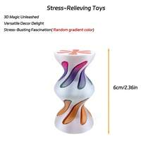4 Pilihan Gaya, 1/2/3/4/16 Buah Mainan Gelisah Kerucut Spiral Dua Sisi Cetak 3D, Mainan Pereda Stres Sensorik dengan Tekstur Metalik Gradien - MultiWarna - View 13