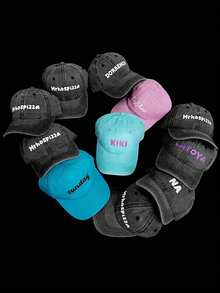 Mũ chống nắng unisex nhiều màu sắc có thể tùy chỉnh chữ cái, mũ lưỡi trai tùy chỉnh, có thể in bất kỳ khuôn mặt nào lên mũ, in chuyển nhiệt ảnh/logo của bạn, tùy chỉnh làm quà tặng cho Ngày của Mẹ hoặc các ngày lễ khác. Thời trang, phong cách ngoài trời, chống nắng, thời trang, kích thước có thể điều chỉnh, phù hợp cho mọi mùa, mềm mại, món quà tuyệt vời cho bạn bè/gia đình/trẻ em/cha mẹ/Ngày lễ tình nhân/Ngày của Mẹ. - Nhiều màu - Xem 7