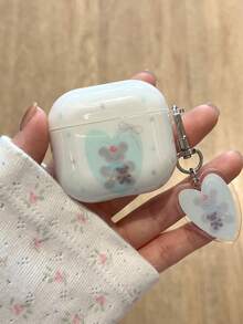可爱星星爱心樱桃熊 Pods4 保护壳，兼容 Apple Pro、1/2/3/Pro 第四代无线蓝牙耳机保护壳 - 淺藍色 - 查看 11