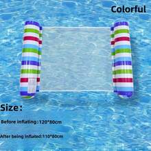 Võng nằm thư giãn bơm hơi PVC gấp gọn, họa tiết sọc, dùng cho người lớn, thích hợp cho hồ bơi. Giường nằm thư giãn nổi trên mặt nước. - Nhiều màu - Xem 7