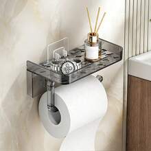 Giá đỡ giấy vệ sinh bằng acrylic – Bền chắc, thiết kế gắn tường không cần khoan, chống thấm nước và chống gỉ. Thiết kế 2 trong 1 này vừa đựng giấy vệ sinh vừa đựng điện thoại di động, dễ dàng lắp đặt mà không làm hỏng tường, lý tưởng cho phòng tắm hiện đại. - Nhiều màu - Xem 12