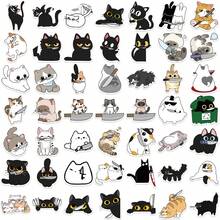 50pcs Knife-Wielding Kitten Stickers, Creative Doodle Stickers, Office Supplies, Mobile Phone And Computer Stickers, High-Value, Durable, Exquisite, Cool Stickers, Fun, Classic, Colorful Cartoon Design, Gift Decoration, Phone Case Decoration Stickers, Reusable, Colorful Cartoon Design, Suitable For Water Bottles, Skateboards, Mobile Phones, Etc., Very Suitable For School Supplies, A Top Choice For Holiday Gifts. - 50pcs - View 11