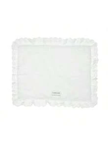Set de șervețele din dantelă în formă de inimă, 1 piesă - suport de masă brodat cu flori, asortat cu suport de pahare, folosit pentru decorarea romantică a mesei de acasă - Multicolor - Vizualizare 13