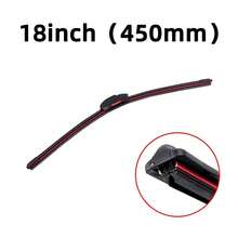 1pc Universal Frameless Dual Rubber Wiper Blade 13"14"16"18"19"20"21"22"24"26"28" Car Windshield Wiper Blade Replacement - 1PC - View 10