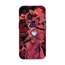 Fondo de pantalla estético de anime de Asuka Red Evangelionfunda de teléfono Fundas compatibles con ,Apple,VIVO,OPPO,,, y Honor.Fabricadas en silicona TPU,ofrecen protección contra golpes y caídas. - Negro - Ver 2
