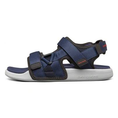 Skechers Dép xăng đan nam mới, giày casual nhẹ, dép hở mũi đa năng.