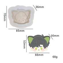 Molde de oreja de gato, adecuado para juguetes de apretón, jabón hecho a mano, arcilla, artesanías de resina y talla grande. Contorno claro de la versión Q, desmoldeo fácil, sencillo de crear accesorios de artesanía curativa. Herramienta esencial para amantes de la artesanía estudiantil, material artesanal creativo, decoración del hogar DIY, molde amigable para principiantes - Multicolor - Ver 4