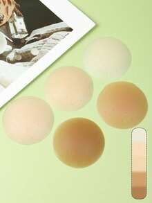 Women's Silicone Breathable Nipple Covers, Lightweight And Skin-Friendly Silicone Pasties, Suitable For Dresses, Daily Wear And Other Outfits, Essential Lingerie Accessory For Women - Multicolor - View 3