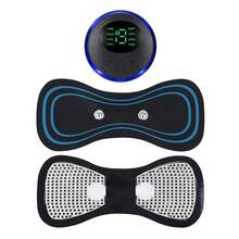 Hailicare Bộ 5 miếng đệm massage xung EMS đa chức năng, 8 chế độ, 19 mức cường độ, điều khiển từ xa không dây, dùng cho massage cổ/eo/chân, có thể sạc lại. - Xem 5
