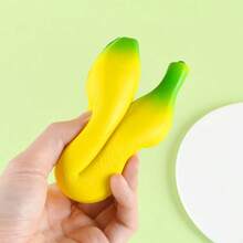 Soft Squishy Banana Simulator, Slow Rising Anti-Stress Fruit Shaped Squeezer, Fun And Stress Relief, Soft Plush Banana - Multicolor - View 2