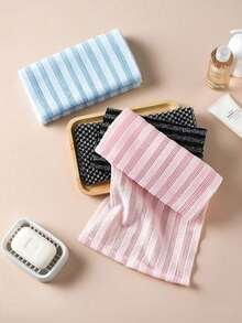 2 khăn tắm tẩy tế bào chết kiểu Nhật, tạo bọt dễ dàng, khăn chà rửa, dụng cụ tắm unisex, thích hợp cho phòng tắm và phòng ngủ. - Nhiều màu - Xem 2