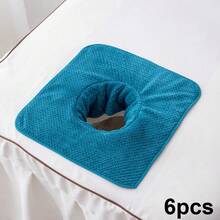 3/6pcs Massage Towels For Beauty Salons, Facial Breathing Hole Pillowcases, SPA Massage Bedspread Towels, Reusable And Durable Towels - Multicolor - View 8