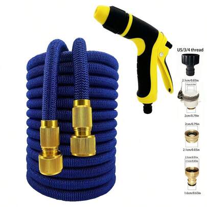 1pc High Pressure Car Wash Water Gun Set, Retractable Garden Magic Hose, Watering Hose