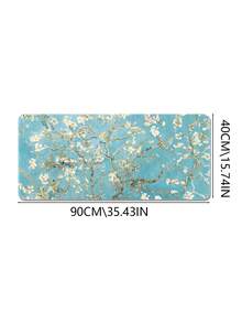 Extended Game Mouse Pad, XL Large Keyboard Mouse Pad, With Stitched Edges, Durable Non-Slip Rubber Base Mouse Pad, Suitable For Home Office Work, Van Gogh Almond Mouse Pad, Oil Painting Mouse Pad-Large Non-Slip Flower Table Pad For Office Decoration, PC, Notebook Computer - View 15