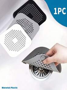 3/1 pieza Atrapacabello y tapón de drenaje de silicona - Evita el atascamiento y los olores - Multicolor - Ver 1