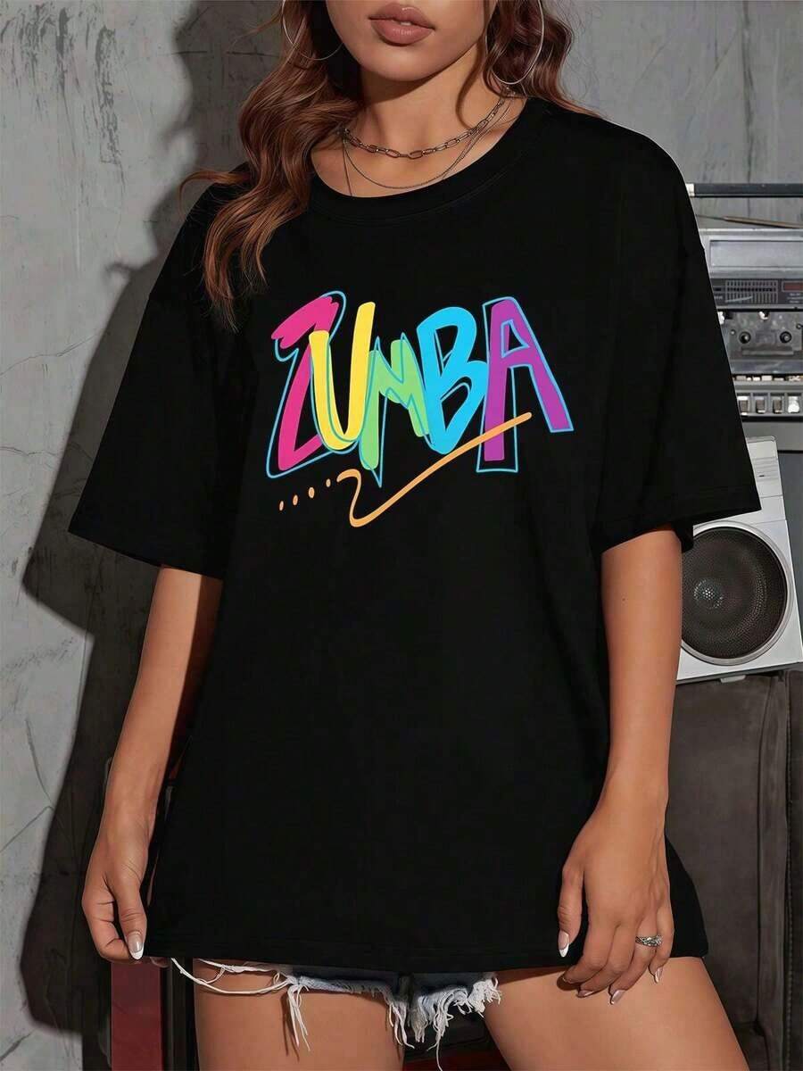 Plus Size T-Shirts - Black - View 1