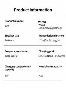 JBL E30 高品质有线贴耳式耳机，降噪可折叠便携，附赠旅行收纳袋，3.5mm 可拆卸耳机线，适合通勤、旅行、办公、学习等场合，兼容智能手机、平板电脑、笔记本电脑、台式电脑 - 无需充电（颜色可选：黑色/红色/白色/蓝色/紫色） - 黑色 - 查看 6