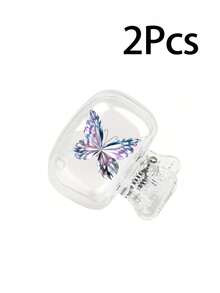 Hermosos soportes para cepillos de dientes con diseño de mariposas, estuche portátil y transparente para almacenar la cabeza del cepillo de dientes, estuche impermeable y a prueba de polvo para cepillo de dientes, protege tu cepillo de dientes, estuche para cepillo de dientes, caja de almacenamiento de cepillo de dientes de viaje, diseño portátil para un fácil transporte, soportes para cepillo de dientes a prueba de polvo para viajes - Talla única - Ver 9