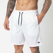 Kit Of 2 Men's Lightweight Tactel Shorts, Quick-Drying, Comfortable For Training And Everyday Wear - BLANCO/AZUL CLARO - Ver 7