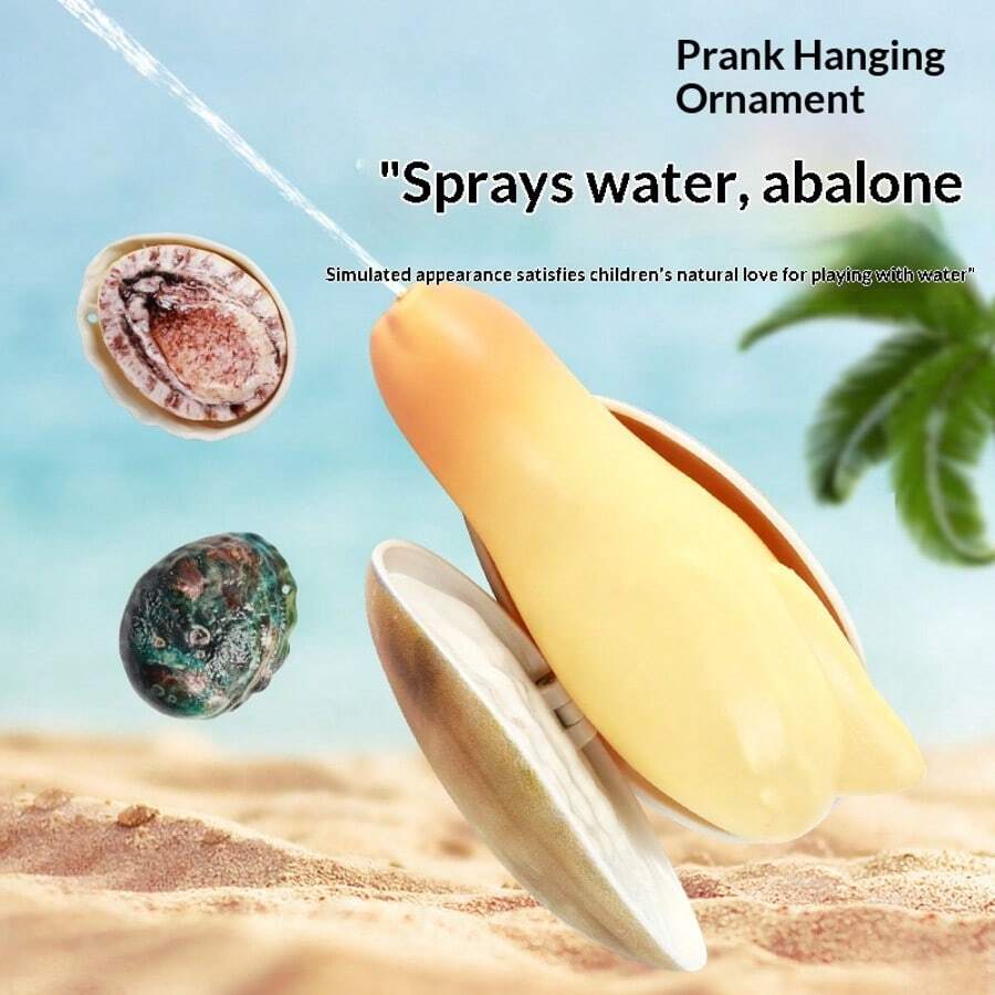 1pc New Realistic Abalone Water Gun, Squirt Toy For Summer Outdoor Water Play, Interactive Gadget For Family, Friends, Birthday Gift, Pool & Beach Party Accessory