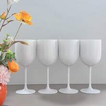 Solid Color Unbreakable Minimalist Thick Plastic Cocktail/Wine/Juice Glasses For Party/Celebration - View 3