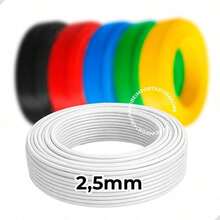 Flexible Electrical Cable Wire 2.5mm 50M Roll Inmetro Flame Retardant High Durability Safety Installations - White - View 2