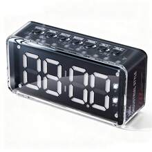 Speaker Bluetooth Nirkabel Kecil Mini Jam Alarm Digital Layar Subwoofer Portabel Musik Siaran Suara Mini Kartu Masukkan Sistem Audio Kendaraan Sempurna Untuk Kamar Tidur Pesta Luar Ruangan Berkemah Perjalanan Rumah, Cocok Untuk Smartphone, Laptop, Tablet - View 12