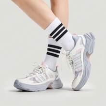 Adidas Giày thể thao nữ XLG FIN PULSE kiểu dáng thường ngày. - Trắng/Xám/Hồng - Xem 2