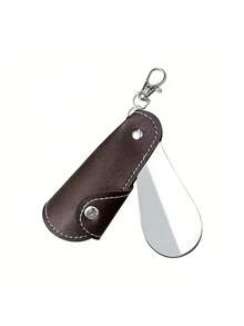 1pc Portable Foldable Mini Shoe Horn, Suitable For Home And Travel Use, Perfect Gift, Fashionable Compact Design - Multicolor - View 15
