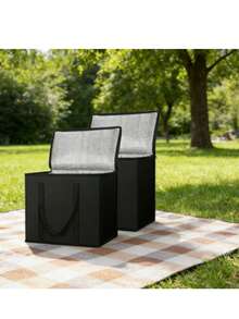 1个超大保温袋：可保温/保冷数小时 - 可重复使用的购物袋，柔软保冷袋，轻便耐用的拉链设计 - 彩色 - 查看 10