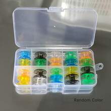 EDCUEBE7 20pcs Transparent/Colored Sewing Machine Bobbins Set With Storage Box, Suitable For Brother, Janome And Most Sewing Machines - 20pcs - View 8