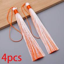 4pcs/Pack Dual-Color Tassel Pendant, Contrast Color Design, Bag/Key Chain Decor, DIY Craft Accessory, Clothing/Home Decor, Bookmark Making Tassel - Tassel - View 21