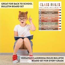 Neutral Classroom Rules Poster, Suitable For Children, Calm Classroom Decor, Teacher Behavior Management Chart, Preschool & Elementary School Wall Art, Home Learning Poster, Positive Discipline Chart, Children's Study Room Decor, Soft Color Education Poster, Minimalist Classroom Wall Decor, Teacher Supplies - Classroom Wall Hangings - View 6