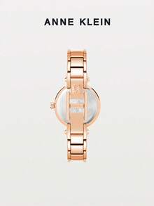 Anne Klein Women's Fashion Minimalist Stainless Steel Quartz Waterproof Watch - White and Rose Gold - View 7