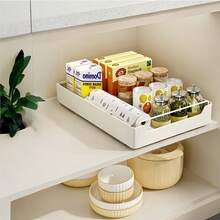 Multi-Size Pull-Out Storage Rack, No Drilling Required Under-Sink Cabinet Pull-Out Organizer | Kitchen Spice/Cookware Pull-Out Storage Rack | Sliding Drawer And Kitchen Storage Organizer - Multicolor - View 19