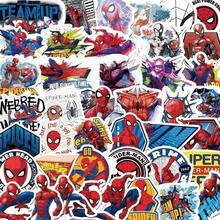 Marvel 50张漫威官方授权蜘蛛侠乙烯基贴纸，防水卡通图案，适用于水瓶、笔记本电脑、保险杠、电脑、手机、安全帽、汽车等，可作礼品或贴花。 - 彩色 - 查看 7