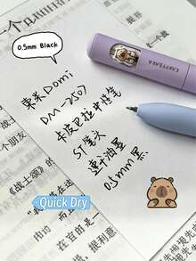 Bộ 4 bút bi Water Vole Neutral, ngòi xoay 0.5mm, mực đen khô nhanh, thiết kế cao, bộ bút trung tính, đồ dùng học tập chất lượng cao, mùa tựu trường. - Kapibala - Xem 4