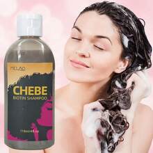 MELAO 生物素洗发水，蕴含芝白粉，适用于卷发，滋养定型，抚平毛躁，增加光泽，适合天然及非洲发质，无硫酸盐，118毫升/4液盎司 - 118ml - 查看 4