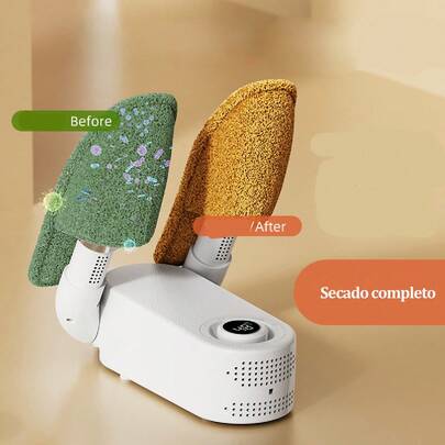 Secador de zapatos,  Secador EléCtrico de Calzado,Secador con temporizador, 15 minutos de secado rápido por calor, esterilización por ozono sin salida, portátil y fácil de guardar