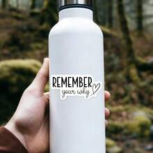 1张“记住你的初心”励志贴纸 - 激励人心的积极语录贴纸 | 适用于笔记本电脑、水瓶和笔记本 - 彩色 - 查看 3