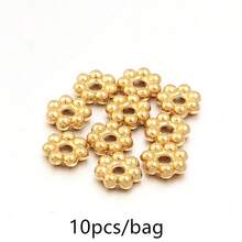 10/20颗/包 不锈钢雪花隔珠，防锈隔珠，适用于手链和项链制作，4/5/6毫米 简约时尚首饰DIY材料 - 雪花隔珠 - 查看 13