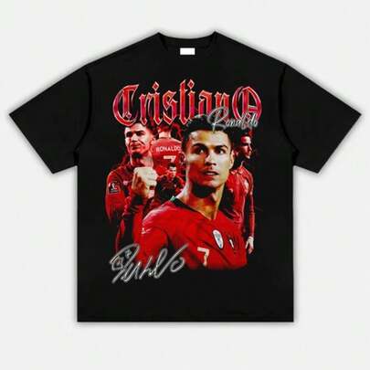 Unisex Crew-Neck Short-Sleeve Top,Summer Daily OutfitCristiano Shirt, Soccer Legend Fan-Shirt, Inspired,Merchandise-Shirts, 2026-Shirts, Fan Support-Shirts, Japanese Anime-Shirts, Anime Character Designs,Shirts Women,Oversized Shirt,Gym Top,Mens Tshirts,Men's Vests,Shirt Men,Tops,Summer Tops,