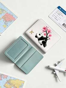 1 chiếc ví đựng hộ chiếu gấp gọn, thiết kế hình gấu trúc dễ thương và họa tiết hoa, phụ kiện du lịch, ví đựng vé, món quà hoàn hảo cho bạn bè, gia đình, đồng nghiệp, phù dâu, có các màu hồng, vàng, xanh dương, trắng, đỏ. Ví đựng hộ chiếu du lịch nhẹ, chống nước, thích hợp cho máy bay, kỳ nghỉ hè. - Nhiều màu - Xem 8