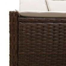 vidaXL Chaise longue de patio et balançoire - A - Voir 6