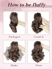 Tóc giả buộc đuôi ngựa cỡ lớn 8 inch dành cho nữ, kiểu dáng thanh lịch, xoăn gợn sóng, chất liệu tổng hợp, đa năng, phù hợp cho mọi kiểu tóc - Phụ kiện tóc hàng ngày, quà Giáng sinh, kẹp tóc thời trang, kẹp tóc nữ, kẹp tóc thanh lịch, phụ kiện mùa thu/đông, kẹp tóc kiểu tóc ngày lễ, trang phục mùa hè, kẹp tóc đi biển, kẹp tóc du lịch, quà sinh nhật. - Nhiều màu - Xem 6